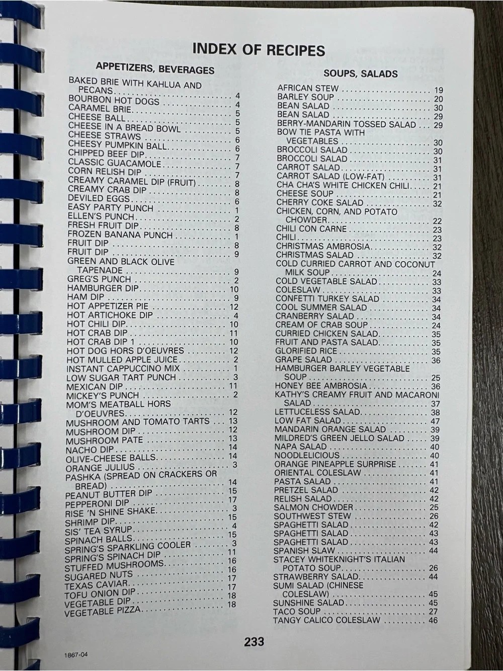 Community Cookbooks by Vineyard Via de Cristo & Junior Woman’s Club —recipes
